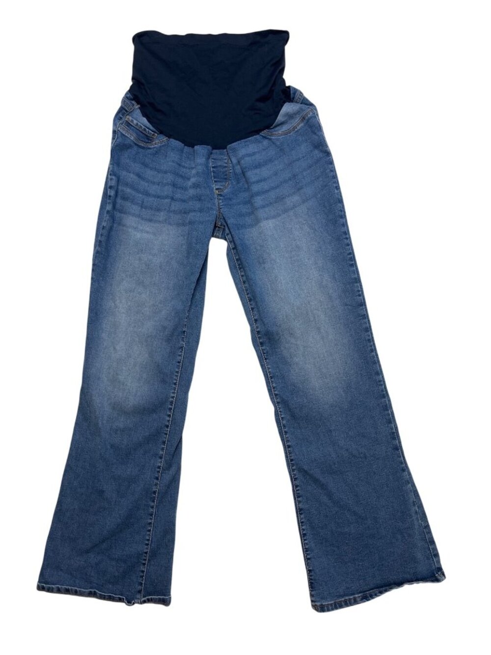 #1051 SONG XL Blue Wash Maternity Bootcut Jeans